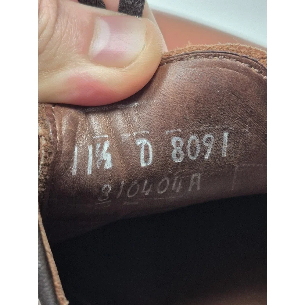 Allen Edmonds Badlands Shoes Mens Size 11.5 D Brown Leather Derby Rubber Sole
